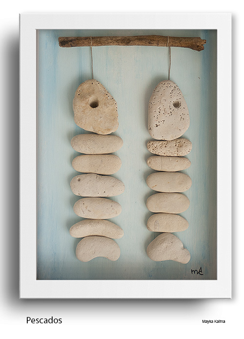 cuadro de piedras en venta:Pescados Mayka Kaima No disponible