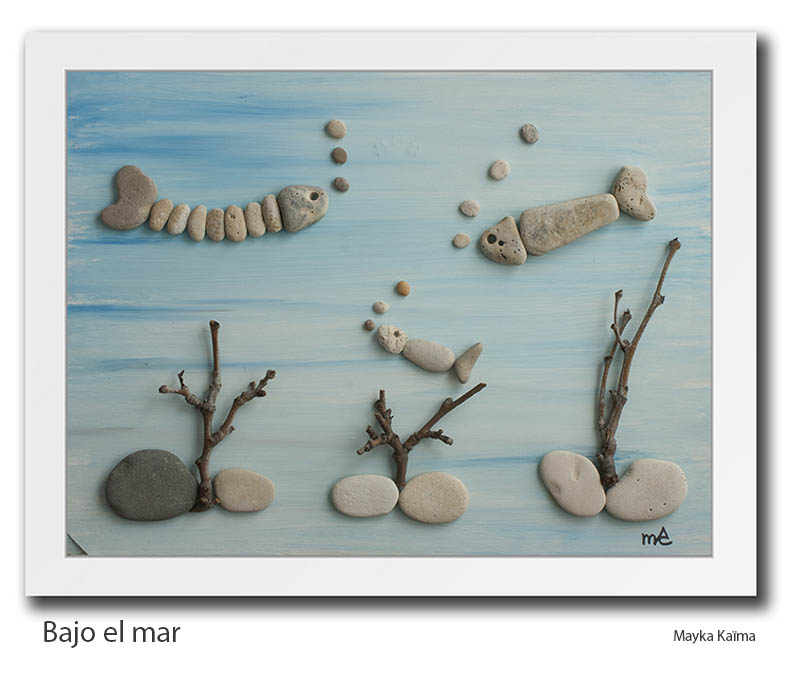 cuadro de piedras en venta: Bajo el mar Mayka Kaima No disponible