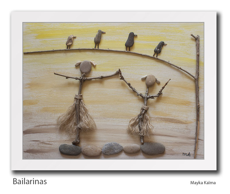 cuadro de piedras en venta: Bailarinas Mayka Kaima