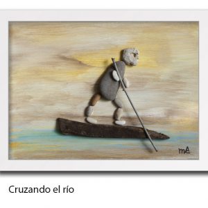 "Cruazando el rio"