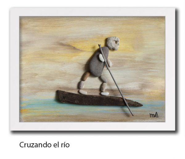 "Cruazando el rio"