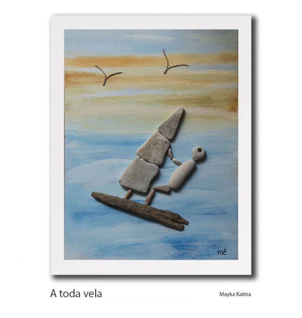 A toda vela.