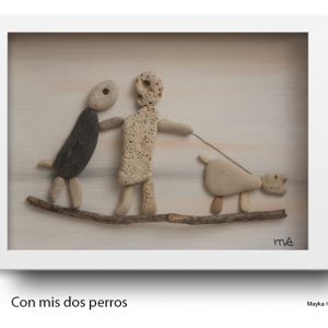 "Con mis dos perros"